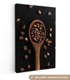 Lepel - Hout - Koffiebonen