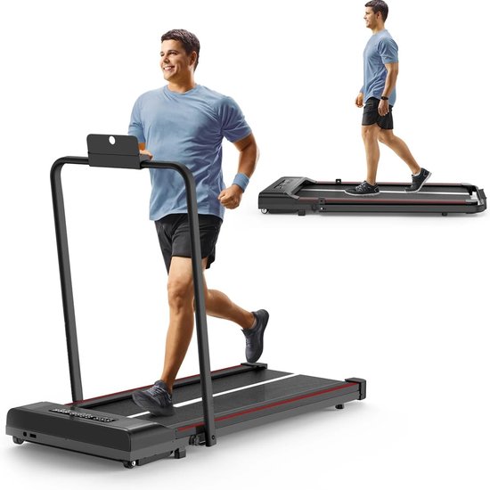 MzShop Loopband Inklapbaar 10 km/h Zwart met Helling - MzShop - €306,50