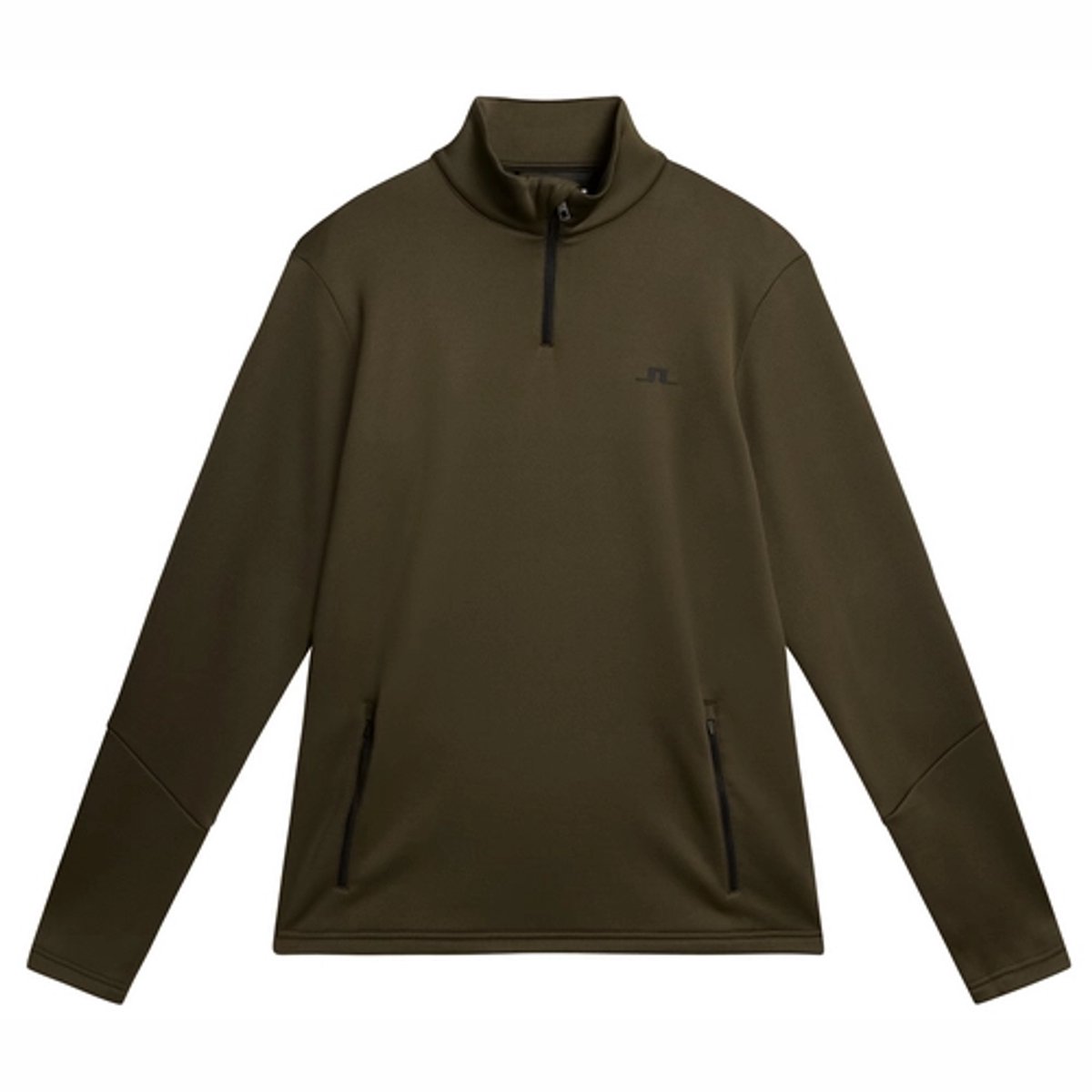 Skipully J.Lindeberg Men Aerial 1/4 Zip Midlayer Forest Groen