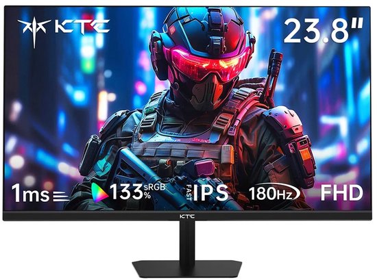 Stemily Gaming Monitor - 23.8 inch - 180 Hz - HDR10 - 1920x1080 - 16:9 - Fast IPS - 2x HDMI 2.0, 1x DP 1.4