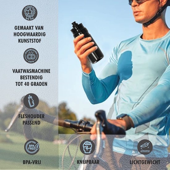 Bidon Polisport R750 Ultralight bleu ciel 750ml - Équipement cycliste