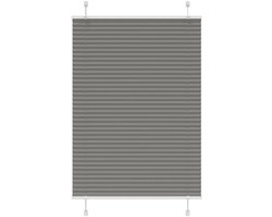 vidaXL - Plissé - rolgordijn - 95x150 - cm - stofbreedte - 94,4 - cm - antraciet