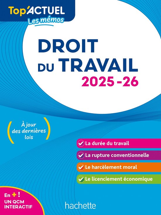 Top'Actuel Droit du travail 2025-2026 - cover