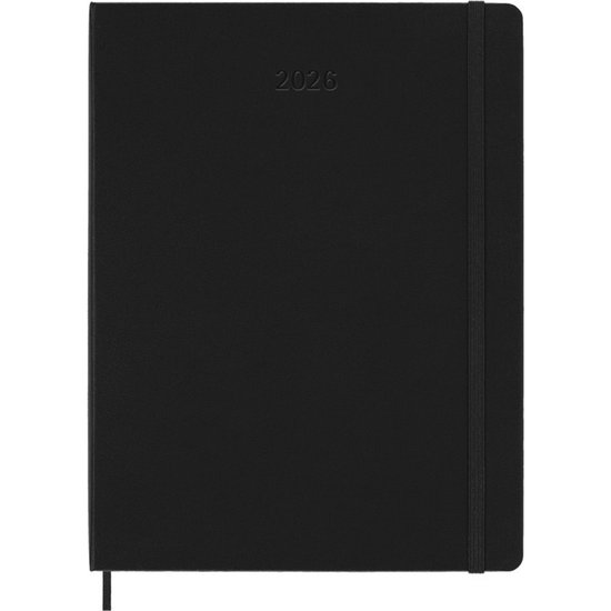 Moleskine 12 Maanden Agenda - 2026 - Wekelijks - XL - Harde Kaft - Zwart