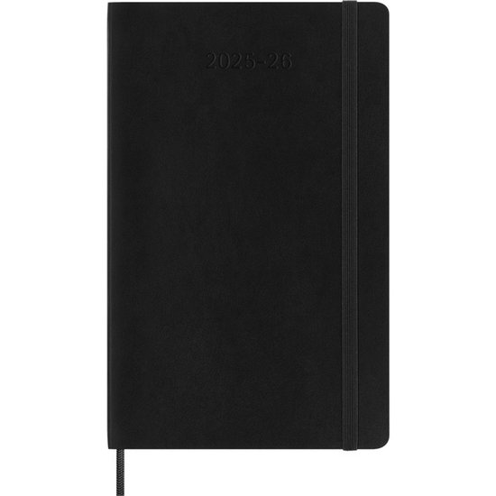Moleskine 18 Maanden Agenda - 2025/26 - Wekelijks - Large - Zachte Kaft - Zwart