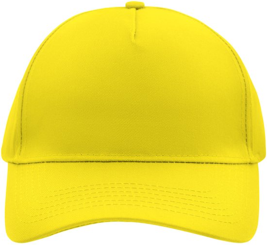Casquette baseball 5 panneaux jaune