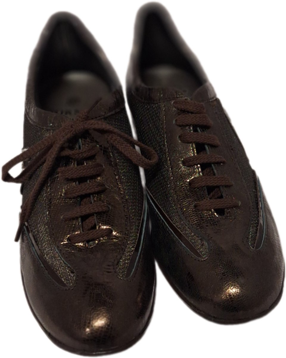 HORNET by BOTTICELLI HORNETby Botticelli- LUXE SNEAKER -LEER&MESH-TDM CIACCOLATO