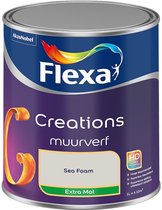 Bol.com Flexa - Creations Muurverf Extra Mat - Sea Foam - Creations - Mengverf - 1 L aanbieding