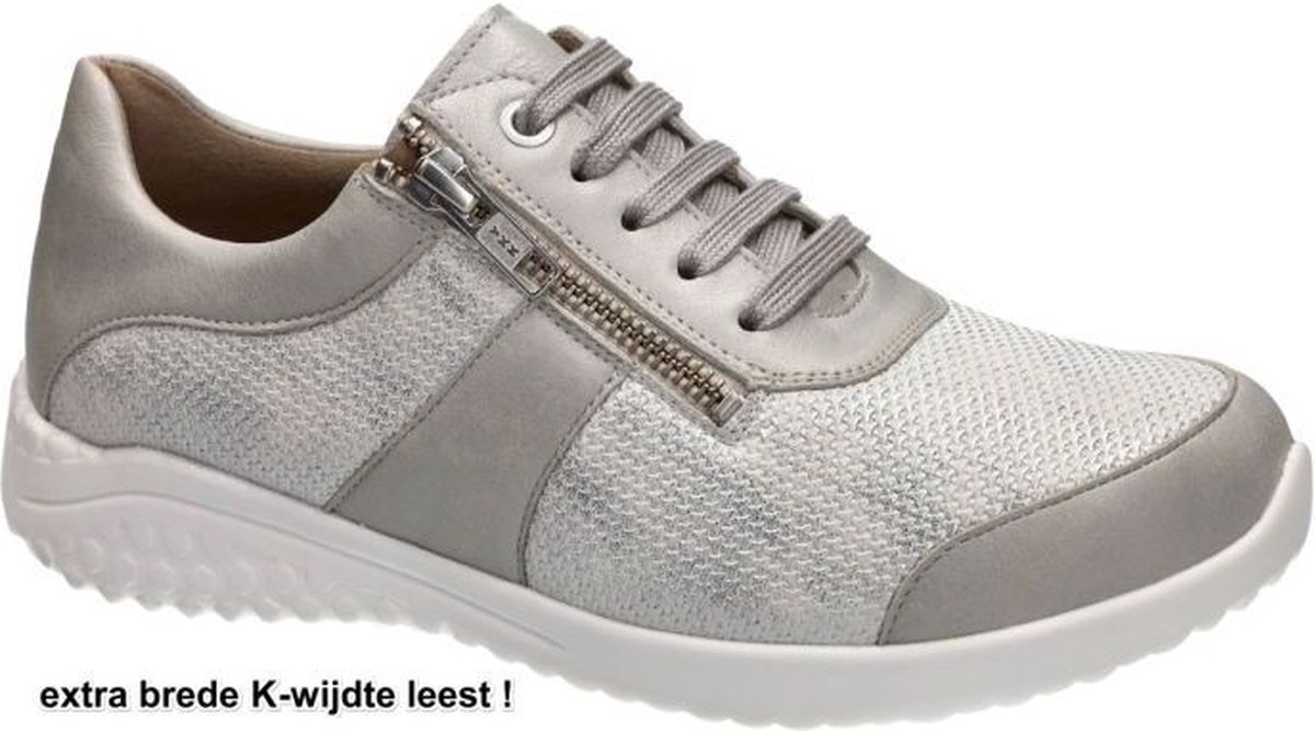 Solidus -Dames - zilver - sneakers - maat 39.5