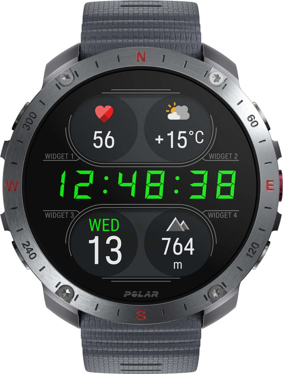 Polar Grit X2 Pro Premium Outdoor Smartwatch Stone Grey S/L
