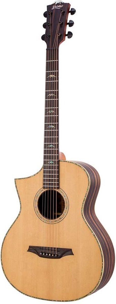 Bromo BAR5CEL Rocky Mountain Series concert semi akoestische western gitaar linkshandig