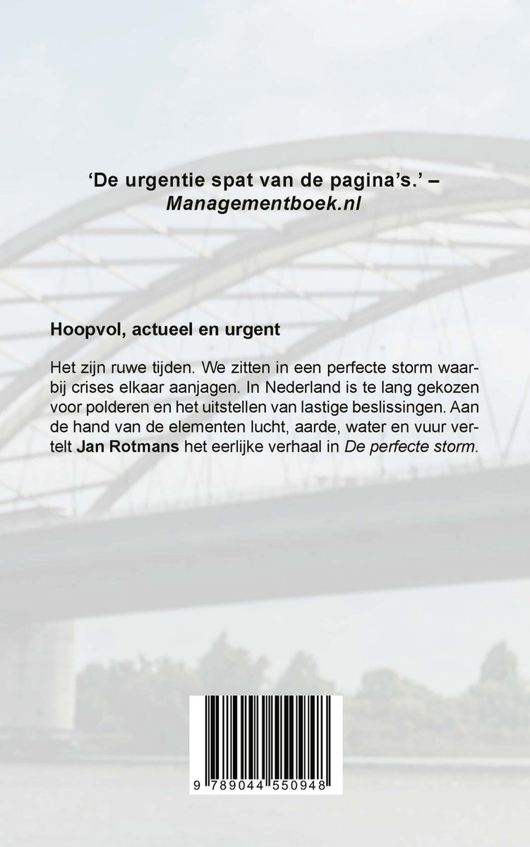 De perfecte storm - back cover