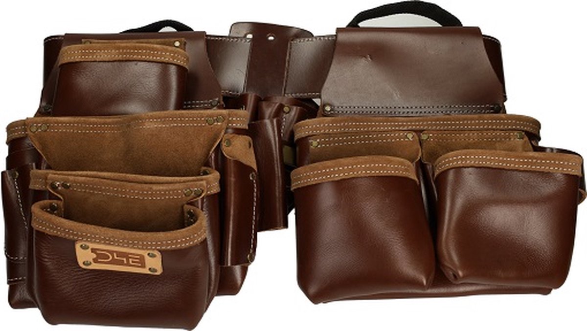 D4E GEREEDSCHAPSGORDEL DELUXE LEDER DONKERBRUIN