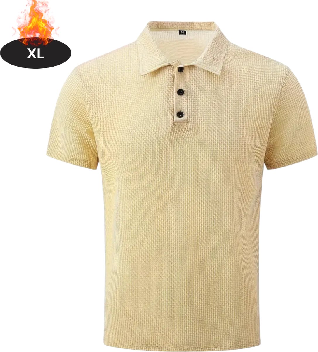 Bovista Poloshirt Heren T-Shirt Heren Shirt Overhemd Polo Shirt Champagne