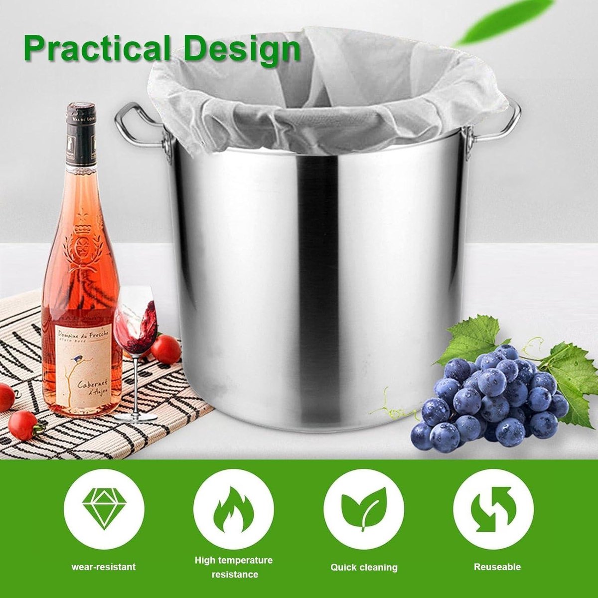 40x60cm 100mesh 150micron Sac Filtrant En Nylon De Qualité Alimentaire