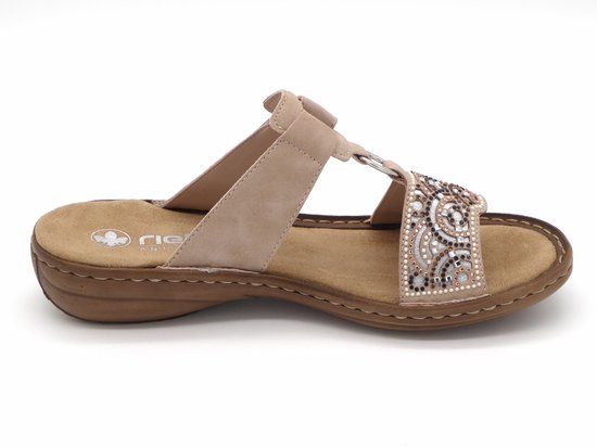 Rieker V3678 Pantolette voor dames, wit, 38 EU Rieker V3678 Pantolette voor dames, wit, 38 EU