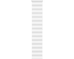 vidaXL - Zebra - rolgordijn - 50x200 - cm - stofbreedte - 45,9cm - polyester - wit