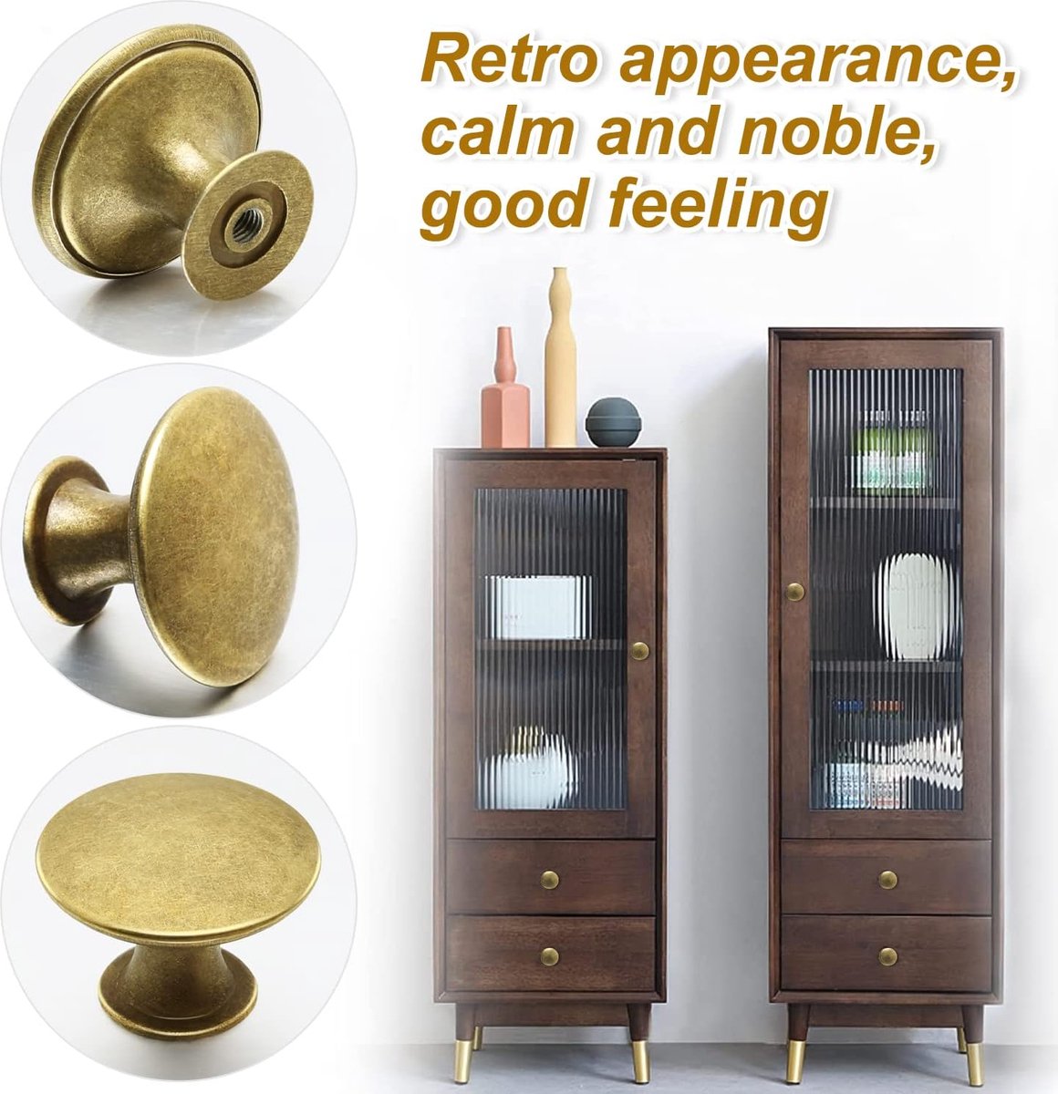 Kastknop Goud - Deurknop - Meubelknop - Kastknoppen - Deurknopjes - Ladeknop