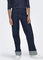 ONLY - ONLMERCER HW WIDE FOLD UP RED DNM REA - Dames - Jeans