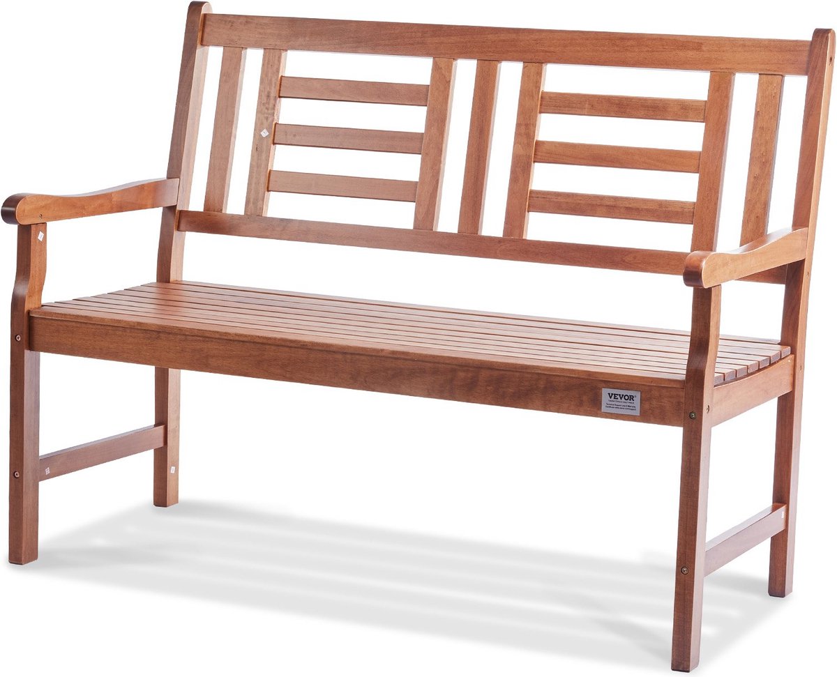 Houten bankje - Tuinbank - Parkbank - Tuin bank - 3-zits - 127 cm - 363 kg