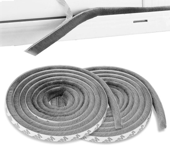 Foto: Binnenshuis zelfklevende foam tochtstrip 15mm 5 m anti vocht wind en geluid wit