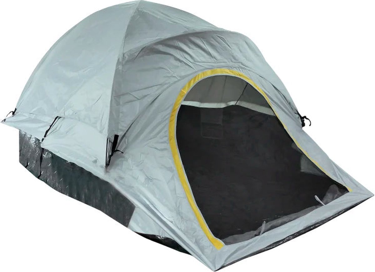 Tent - Kampeertent - Autokoffertent - Kampeer Achterklepluifel - Zonwerende Autotent - Glasvezelstang - Waterdicht - 200cm - Lichtgrijs