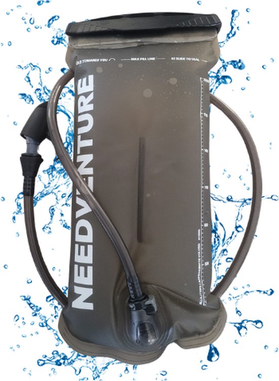 needventure drinkzak – 2 liter – transparant – voor camelbak