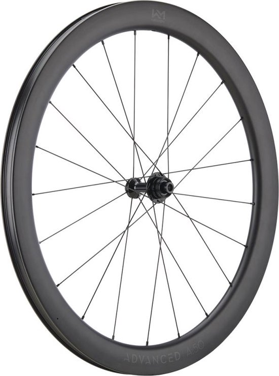 NEWMEN WHEEL ADVANCED A.50 - 28 pouces - Roue de vélo de route - Carbone - Largeur de pneu 28 à 30 mm - Roue avant - Zwart