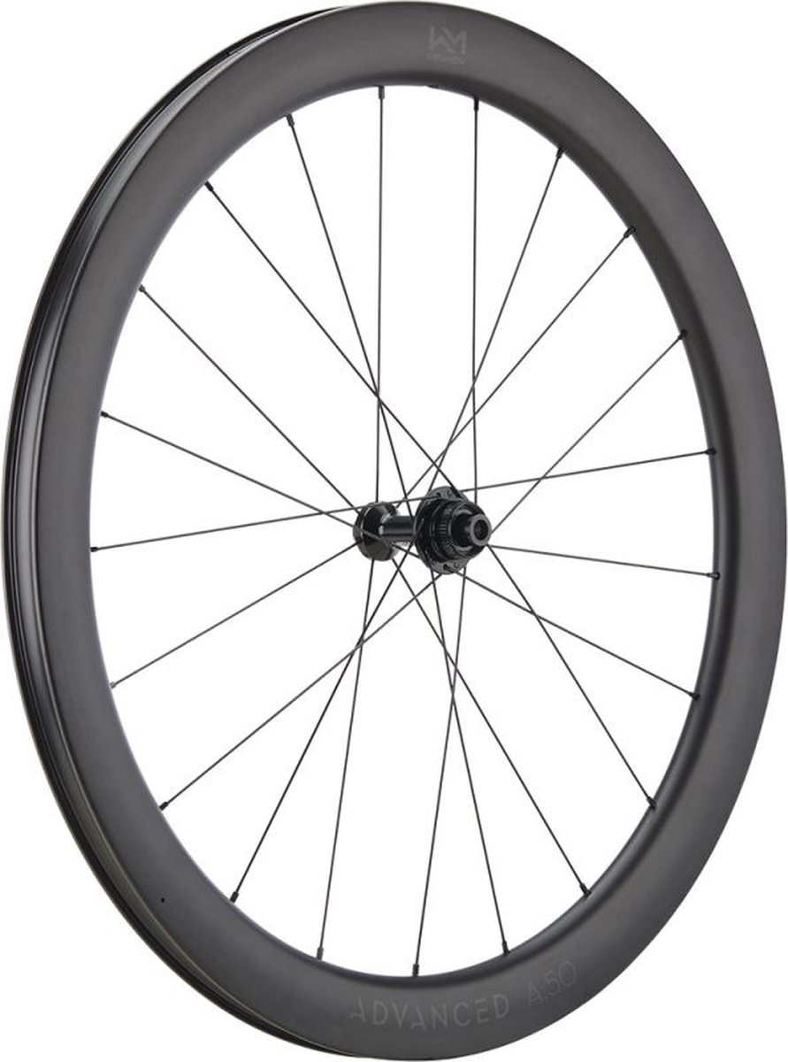 NEWMEN WHEEL ADVANCED A.50 - 28 Inch - Fietswiel Racefiets - Carbon - Bandbreedte 28 tot 30 mm - Voorwiel - Zwart