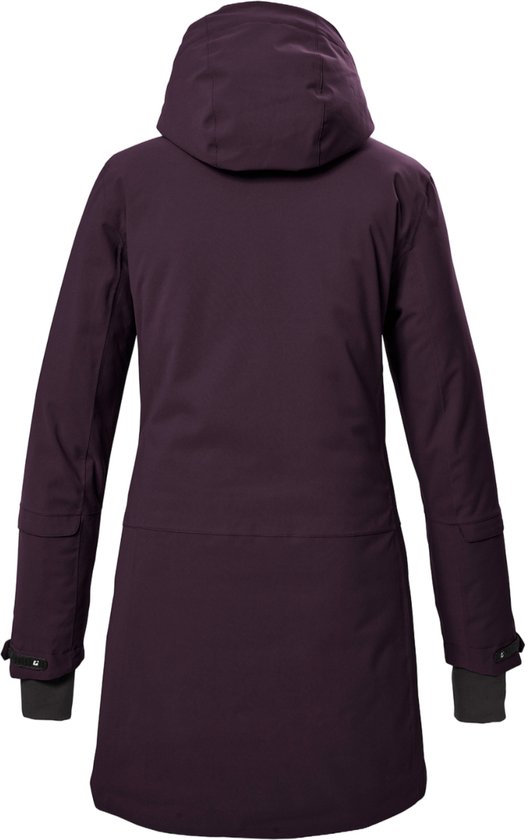 killtec Dames functionele parka/parka met capuchon KOW 307 WMN PRK, donker navy, 38, 41821-000