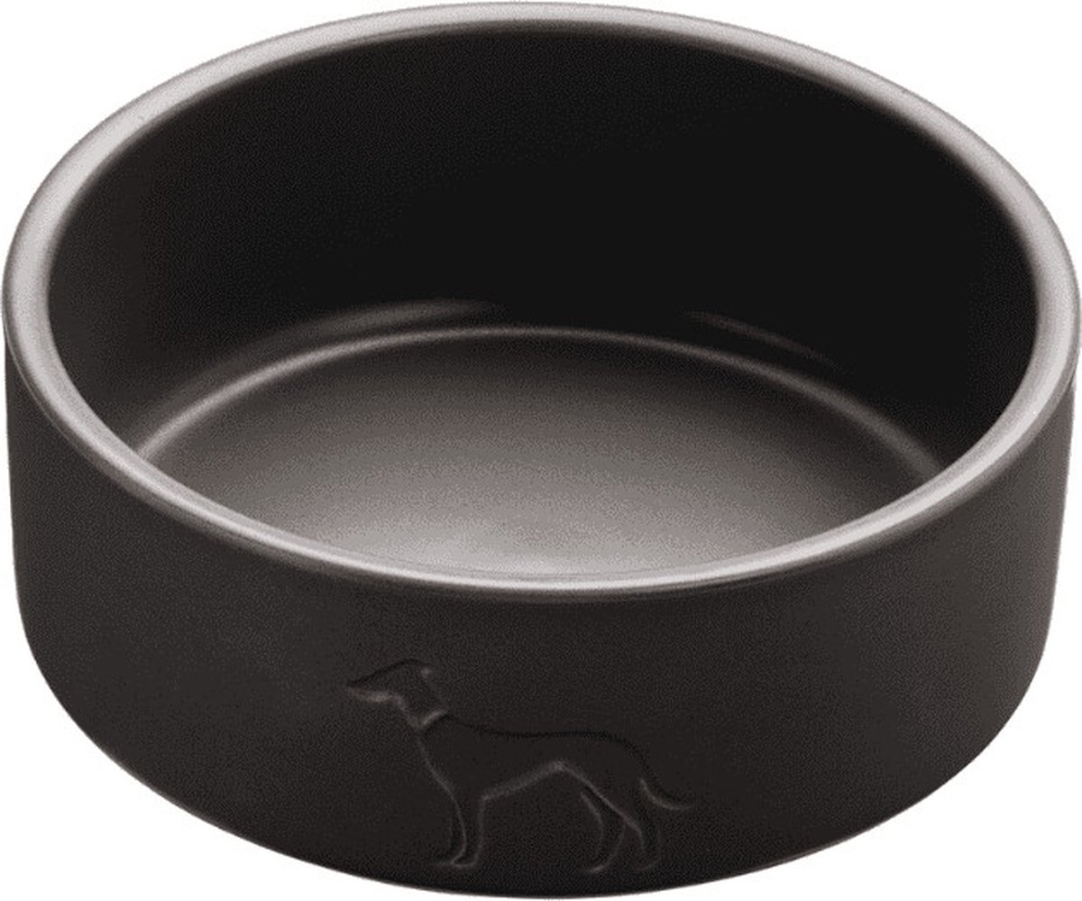 Keramische Voerbak Antraciet 2500 ml, Ø: 21,5 cm
