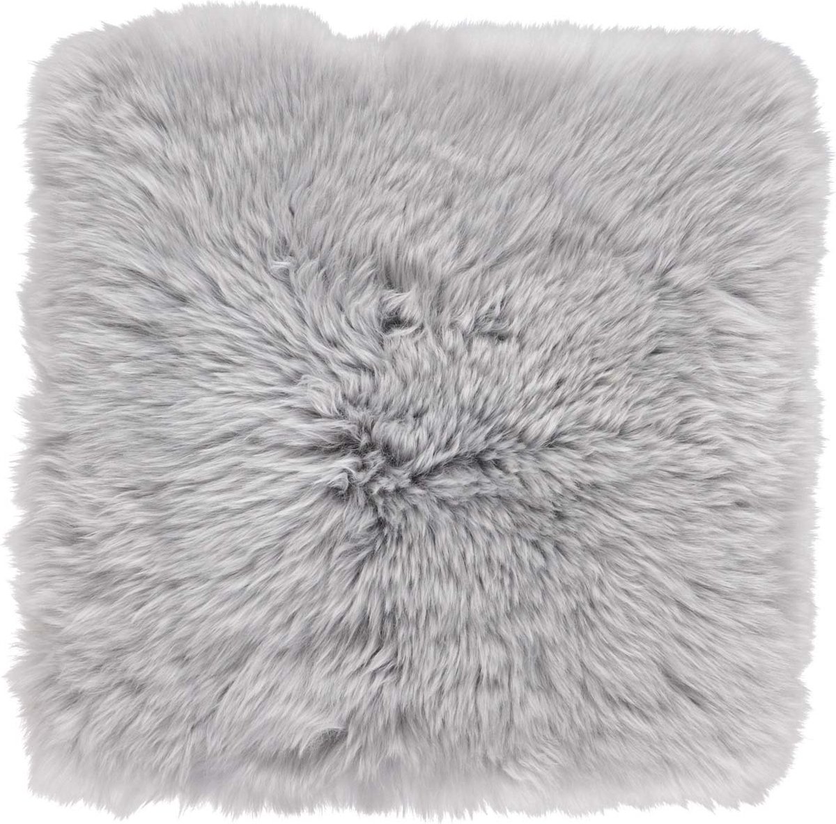 Sheepskin House Mocassin Stoel Kussen - 40x40 cm lichtgrijs