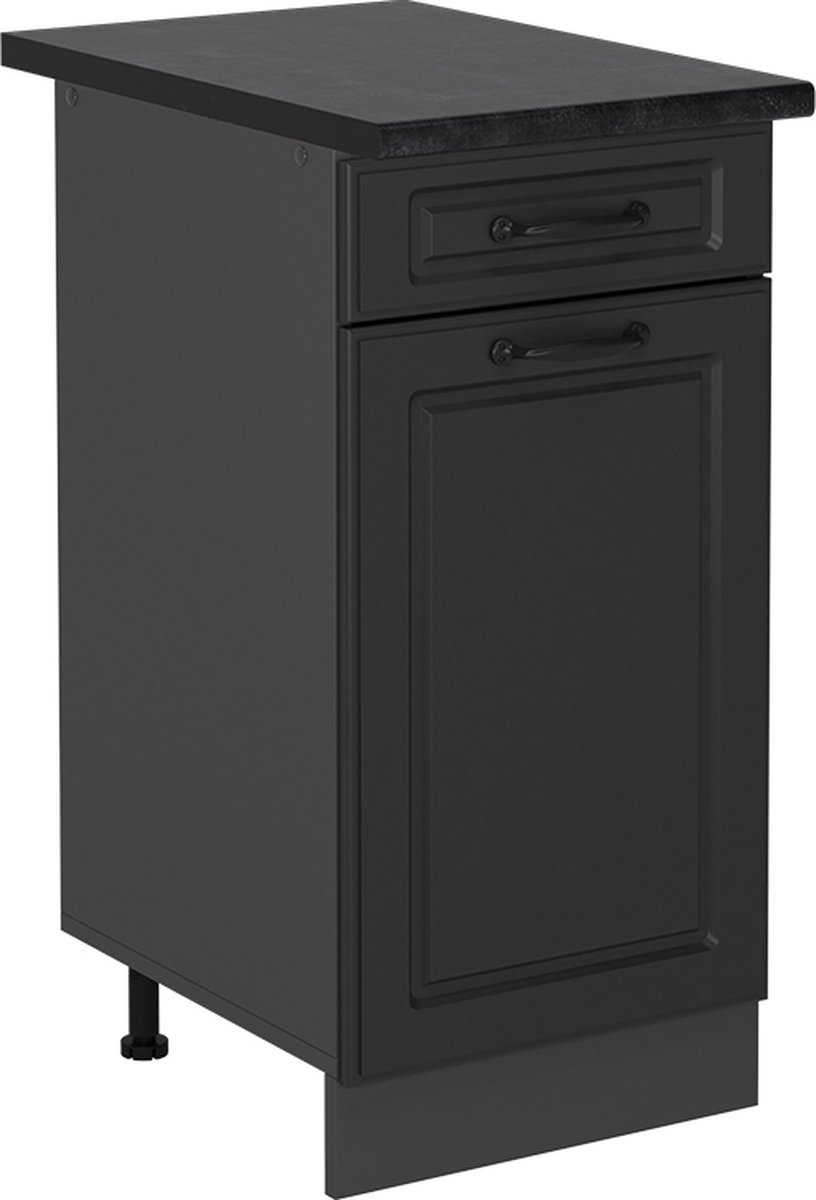 Vicco R-Line Keukenonderkast – 40 cm, WB Antraciet Antraciet landhuis Antraciet landelijk/Antraciet