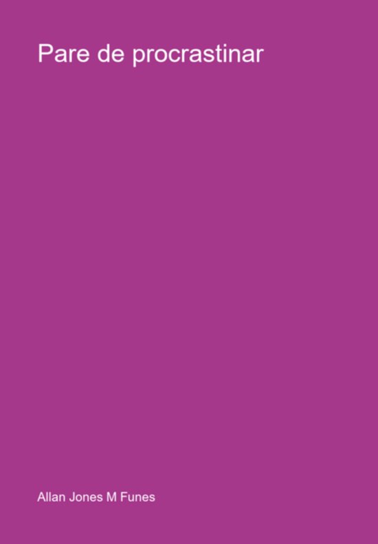 Pare De Procrastinar - cover