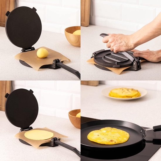 Victoria Gietijzeren Tortilla Pers 25 cm - BBQ Buitenkeuken Totaal Victoria Gietijzeren Tortilla Pers 25 cm - BBQ Buitenkeuken Totaal