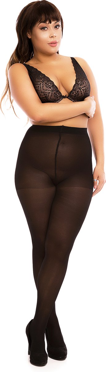 Biggi Big Control - Panty - 40 den - maat 3XL (56-58) - zwart