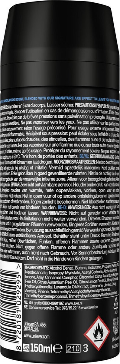 Bol.com Axe - Deodorant Bodyspray - 48hrs Fresh - Ice Chill - Iced Mint & Lemon - 150 ml aanbieding