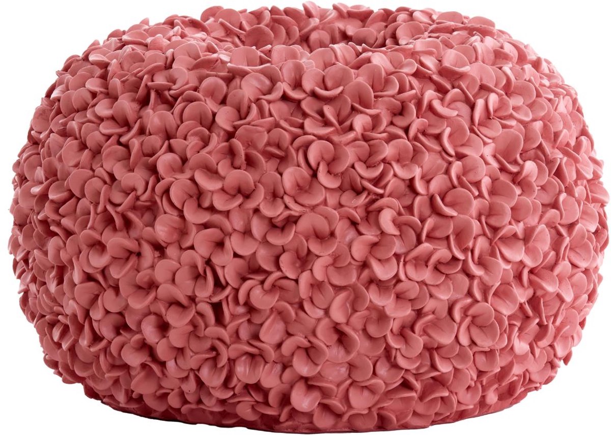 Vaas Phylia - Koraalrood - 47.5x47.5x30cm - Kunststof - Modern - Bloemenvaas - Woondecoratie - Decoratieve vaas voor woonkamer of slaapkamer - Moederdag - Moederdag cadeautje - Moederdag cadeau voor mama