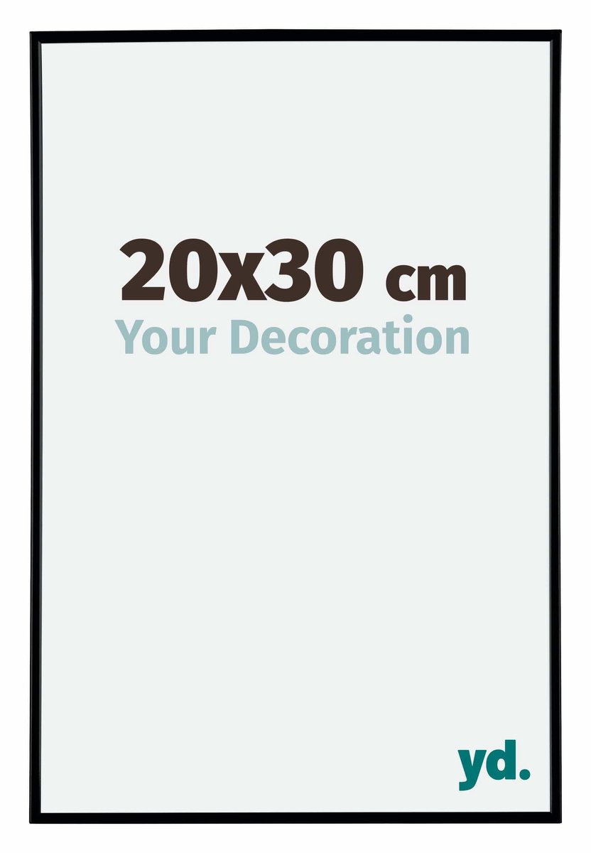 Your Decoration - Fotolijst 20x30 cm - Kunststof - Zwart Mat - Evry