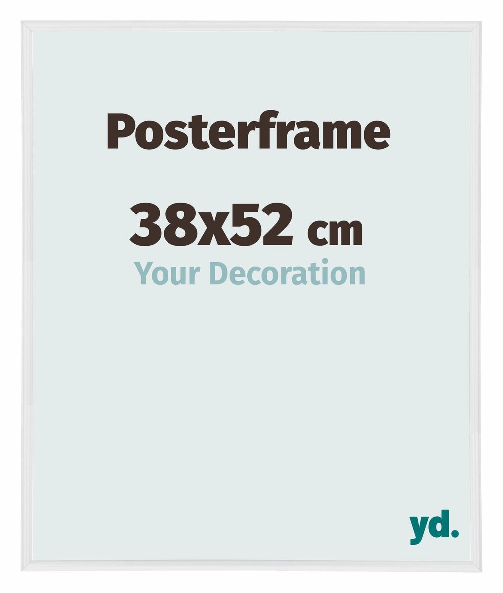 yd. Your Decoration - Posterlijst 38x52 cm - Kunststof - Wit Hoogglans - Paris
