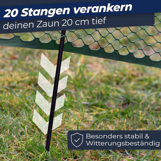 Horizont Hondennet easyLine, 50m lang, 105cm hoog, mobiel