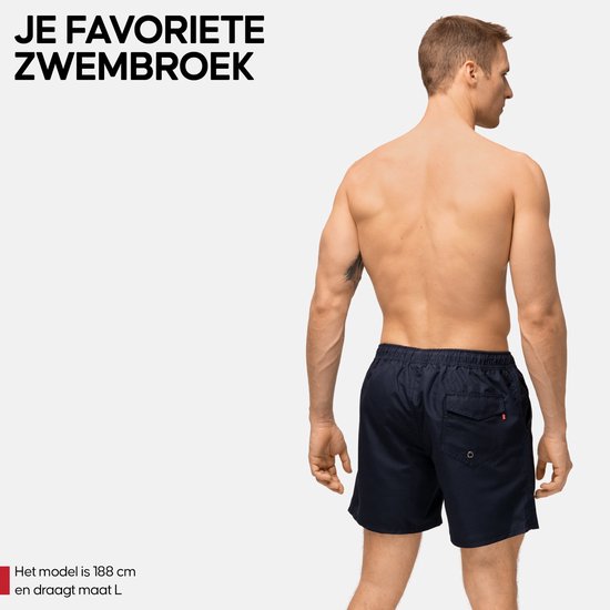 DANISH ENDURANCE Maillot de Bain Homme - Avec Poches - Léger - Séchage Rapide - 100% Recyclé - Taille M