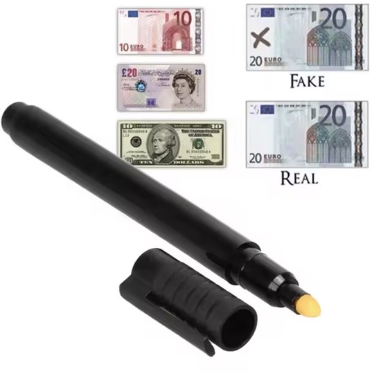 6 stuks bankbiljettencontroleurs, bankbiljettentester, valsemgeld pen