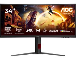 AOC G4 CU34G4Z - Ultrawide QHD Gaming Monitor - 34 inch - 240hz