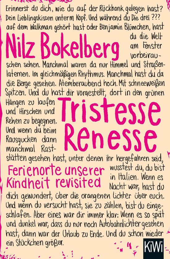 Tristesse Renesse - cover