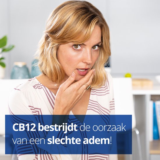 CB12 Original Mondwater - Beschermt 12 uur lang tegen een slechte adem - Met Fluoride voor bescherming tegen gaatjes - Frisse mentholsmaak - Alcoholvrije mondspoeling - 250ml