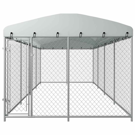 Hondenbench - hondenkooi - draadkooi - grijs M - 76x47x55CM - Hondenbenches