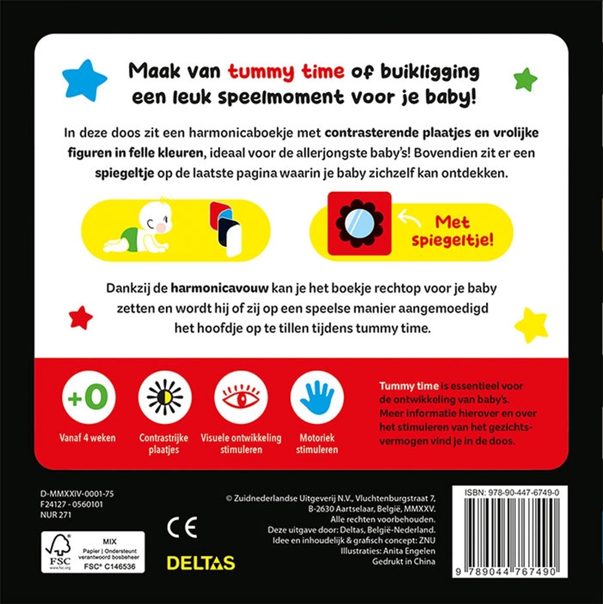 Deltas Babyboek - Hello Baby Tummy Time - Met Spiegeltje — afbeelding 3