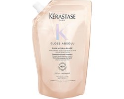 Kérastase Gloss Absolu Bain Hydra-Glaze - Anti-Frizz Shampoo met Glanseffect voor Lang, Pluizig Haar - Met Hyaluronzuur - Navulling 500ml