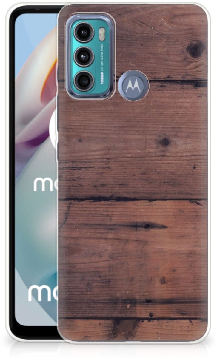 Motorola Moto G60 Bumper Hoesje Old Wood
